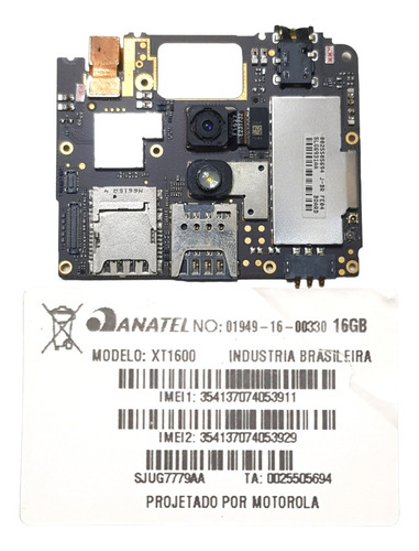 Placa Principal Para Motorola Moto G4 Play Xt1600 16g. (Usado)