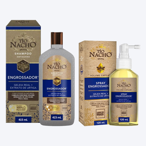 Tio Nacho Shampoo Engrossador + Spray Capilgross Tônico
