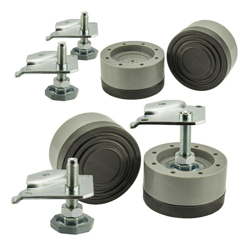 Kit 4 Pés Ajustável Fixadores Lava E Seca LG 17k Wd17bv2s6b