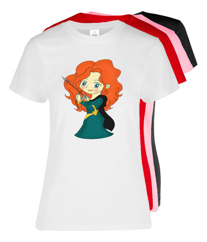 Blusa Para Dama Color Diseño Princesa Valientte  #7