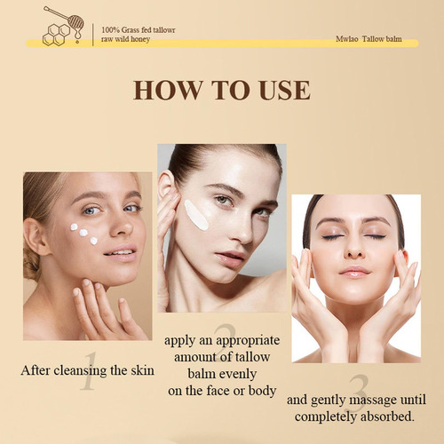 Beef Tallow Face Cream Skin Care, Beef Tallow And Honey