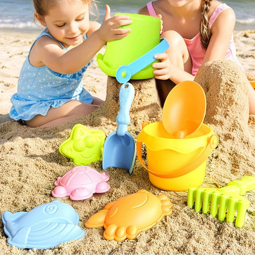 Toyos De Playa Cubos De Arena Sand Toy Peusevels, Para Rosa