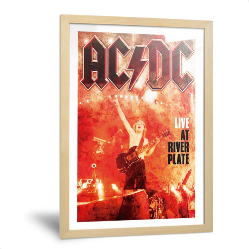 Cuadros Ac Dc Ac/dc Live River Plate Angus Young 20x30cm