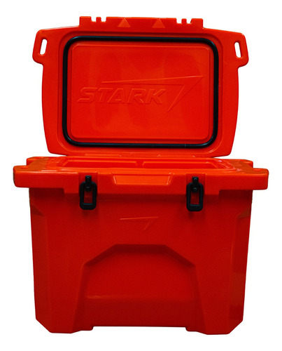 Hielera 28 Litros Universal Off Road Compatible 30qt Gris Color Naranja