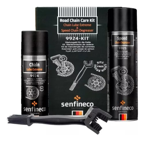 Kit Limpiador Y Lubricante Para Cadena De Moto Senfineco