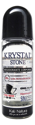 Desodorante En Roll On Krystal Stone Cool Black Men 90ml
