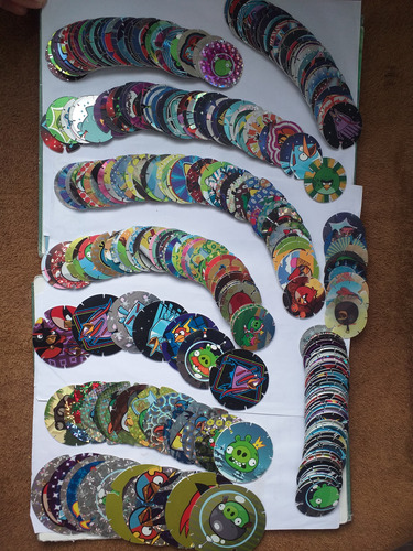 Venta De Tazos Por Pieza - Angri Birds Y Angri Birds Space (Usado)