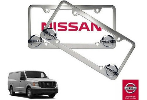 Par Porta Placas Nissan Nv2500 5.6 2013 Original