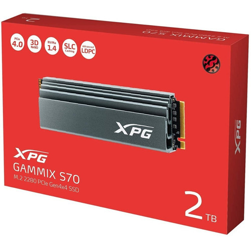SSD Adata Xpg Gammix S70 de 2 TB M.2 2280 Nvme 1.4