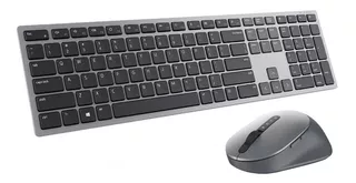 Kit Inalambrico Teclado Y Mouse Dell Premiere Km7321w Latino Color Del Mouse Gris Color Del Teclado Plateado