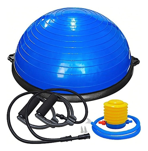 Bosu Media Pelota Ball Pilates 65 Cm + 2 Ligas + Inflador