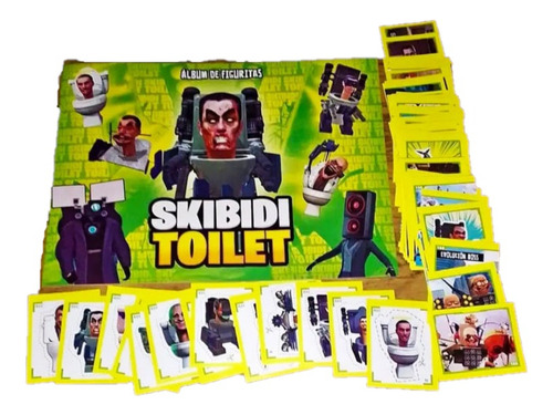 Álbum De Figuritas Skibidi Toilet Completo A Pegar 
