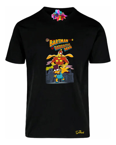 Playera Bartman Simpsons Negro Todas Las Tallas