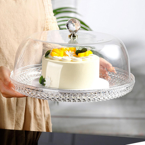 Zx Soporte De Acrílico Para Tartas Con Forma 33 X 33 X 15 Cm