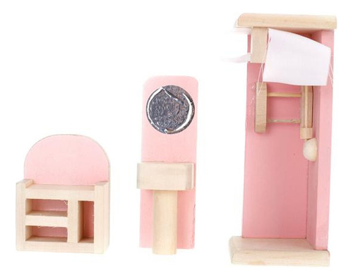 Juego De Sala De Juguete De Madera Accesorio