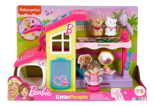 Fisher-price Little People Set De Juego Barbie Spa Mascotas