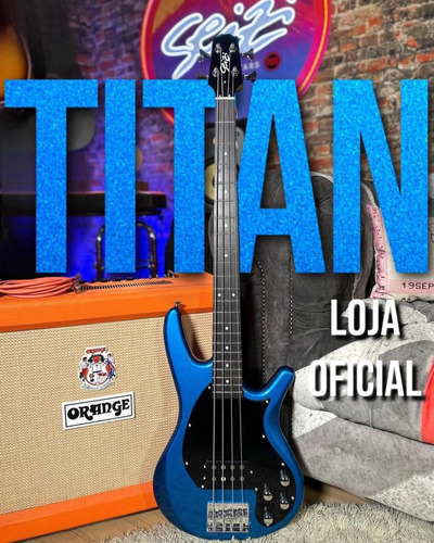 Contrabaixo Seizi Titan 4 - Blue