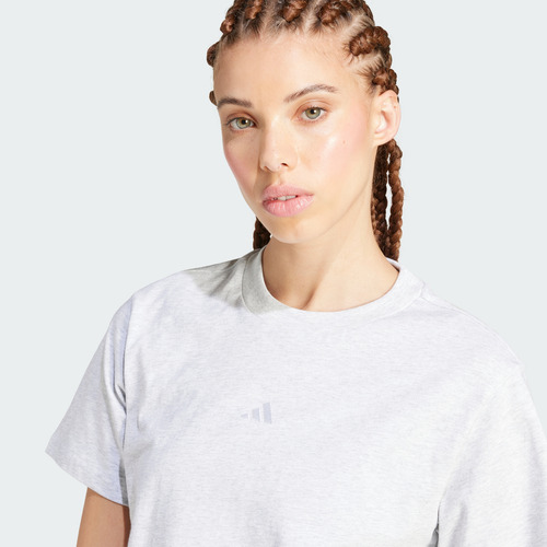 Polera adidas Casual Essentials Mujer Gris Jc5945