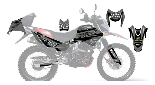 Vento Crossmax 220 Stikers Calcomanias Vinil Holografico | Meses sin