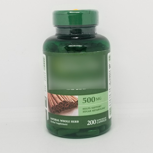 * * 2024 * Cinnamon 500mg - 200 Uds Puritan's Pride