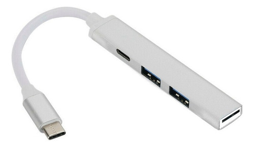 Hub Usb C Con 2 Puertos Usb, 1 Usb C Y Lector Tf 4 En 1