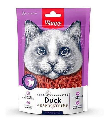 Wanpy Snack Premium Para Gatos  Sabor Pato