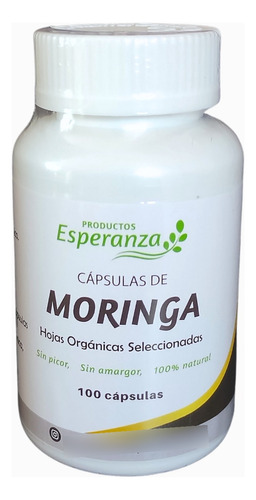 Cápsulas Orgánicas Moringa, Lop.