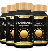 Comprar 4x Vitamina D3 2000ui 30caps Hf Suplementos