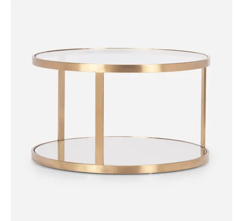 Mesa Centro Alders Metal Vidrio