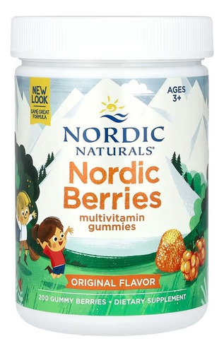 Nordic Naturals 200gomitas Multivitamínicas - Forma De Bayas Sabor Sin Sabor