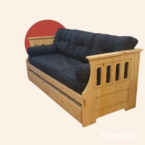 Imagen 2 de 4 de Diván Cama Sillón Carro Cama Colchon Funda Y Almohadones