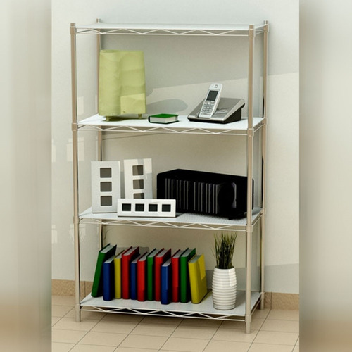 Organizador Acero 4 Estantes Rack Cromado Cuotas Sin Interes