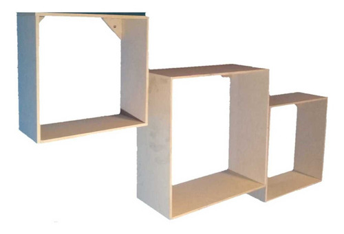 Nicho Mdf Quarto Bebê Jogo Nicho Trio Madeira Mdf Crú