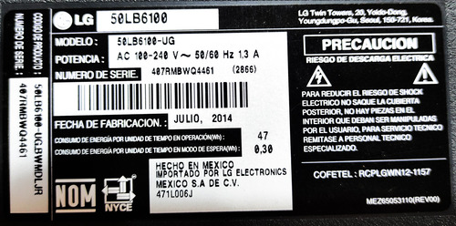 Smart Tv Lg 50lb6100 Led Full Hd 50 127/220v (Usado)