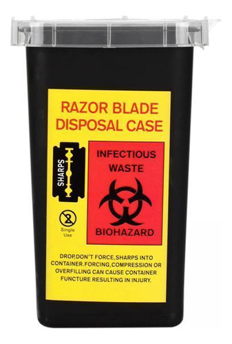 6 Contenedor Sharps Biohazard Aguja Contenedor Caja Tatuaje