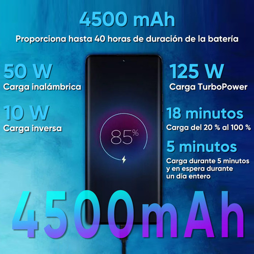 Smartphone Motorola Spec Edge 50 Pro Dual Sim Teléfono 256 Gb Ram 12 Gb Ram Celular 4500mah Batería Android Phone Lavanda