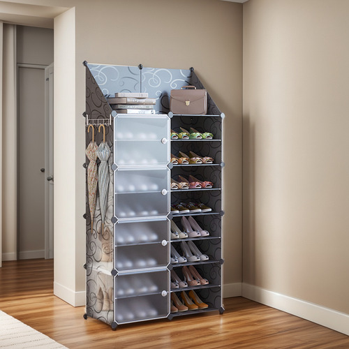 Zapatera Organizador Modular Armable Multiuso Con 8 Niveles
