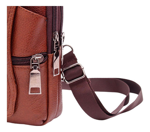 Bolso Bandolera De Cuero Pu Riñonera Riñonera Monedero