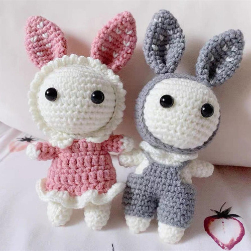 Kit De Ganchillo Conejo Crochet Craft Set Juguete De Tejer A