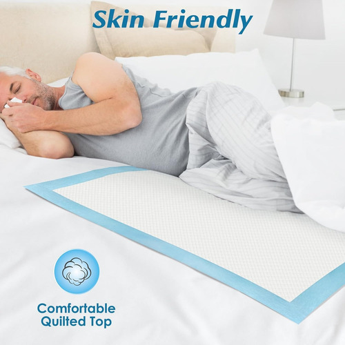 50 Almohadillas Desechables De Cama 17 X 13 Pulgadas Wowflas