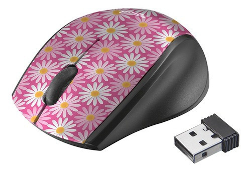 Mouse Trust Oni Micro Mini Inalambrico Flores