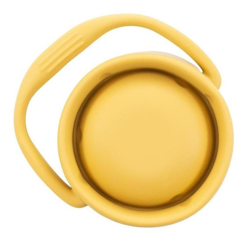 Snack Box de silicona para niños, galletas de fruta, color amarillo mostaza