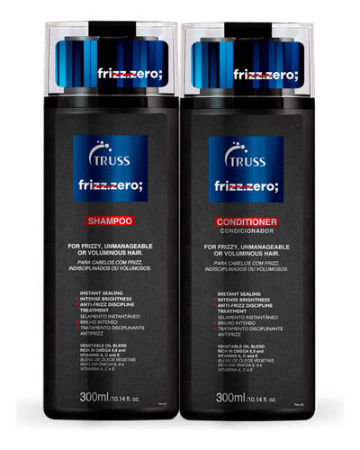  Truss Kit Shampoo + Condicionador Frizz Zero