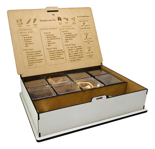 Kit Especiarias Para Gin Com Utensílios