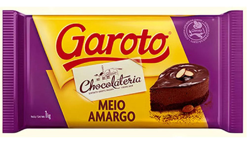 Chocolate Garoto 1kg - Escolha Ao Leite Amargo Blend Branco 