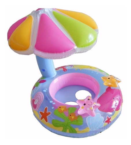 Flotador Inflable Sombrilla Piscina Niños Bebes Ekipofertas