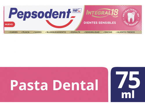 Pepsodent Pasta Dental Integral 18 75ml