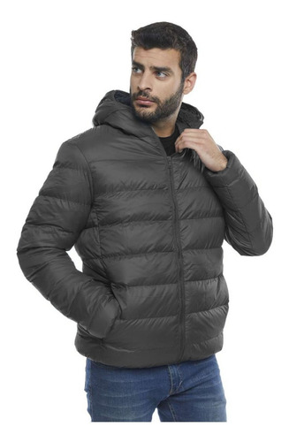 Campera Sidney Nylon Hombre Piel Corderito Interna Importada