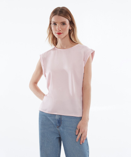 Blusa Mujer Seven M/c Rosa Poliéster 28123803-72564