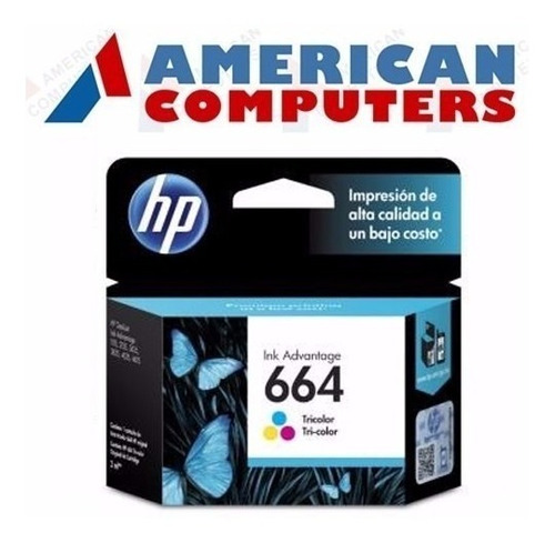 Cartucho Hp 664 Original Negro O Color American Computers